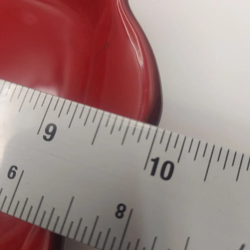 De Silva Red‎ Ceramic Baking Dish Made in Italy Scalloped Edge
